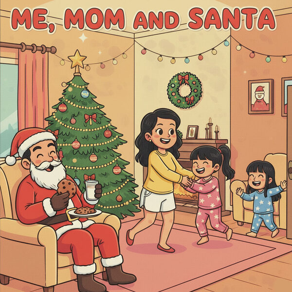 Me Mom and Santa - Cover